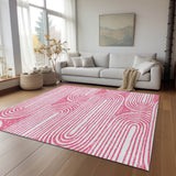 Addison Rugs Chantille ACN540 Machine Made Polyester Contemporary Rug Blush Polyester 10' x 14'