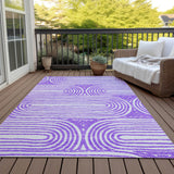 Addison Rugs Chantille ACN540 Machine Made Polyester Contemporary Rug Purple Polyester 10' x 14'