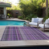 Addison Rugs Chantille ACN541 Machine Made Polyester Transitional Rug Purple Polyester 10' x 14'