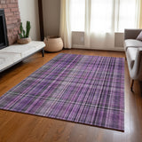 Addison Rugs Chantille ACN541 Machine Made Polyester Transitional Rug Purple Polyester 10' x 14'
