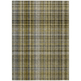 Addison Rugs Chantille ACN541 Machine Made Polyester Transitional Rug Taupe Polyester 10' x 14'
