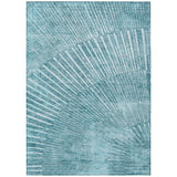 Addison Rugs Chantille ACN542 Machine Made Polyester Transitional Rug Teal Polyester 10' x 14'