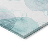 Addison Rugs Chantille ACN544 Machine Made Polyester Contemporary Rug Teal Polyester 10' x 14'