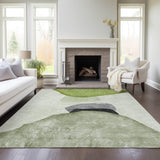 Addison Rugs Chantille ACN547 Machine Made Polyester Transitional Rug Green Polyester 10' x 14'