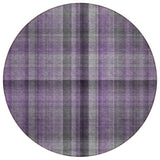 Addison Rugs Chantille ACN548 Machine Made Polyester Transitional Rug Purple Polyester 8' x 8'