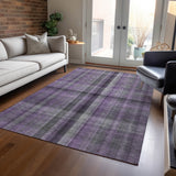 Addison Rugs Chantille ACN548 Machine Made Polyester Transitional Rug Purple Polyester 10' x 14'