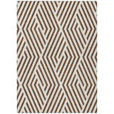 Addison Rugs Chantille ACN550 Machine Made Polyester Transitional Rug Brown Polyester 10' x 14'