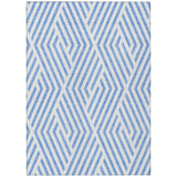 Addison Rugs Chantille ACN550 Machine Made Polyester Transitional Rug Denim Polyester 10' x 14'