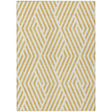 Addison Rugs Chantille ACN550 Machine Made Polyester Transitional Rug Gold Polyester 10' x 14'
