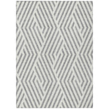 Addison Rugs Chantille ACN550 Machine Made Polyester Transitional Rug Gray Polyester 10' x 14'