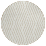 Addison Rugs Chantille ACN550 Machine Made Polyester Transitional Rug Ivory Polyester 8' x 8'