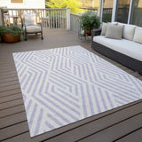 Addison Rugs Chantille ACN550 Machine Made Polyester Transitional Rug Lavender Polyester 10' x 14'
