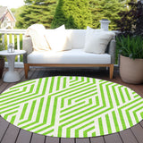 Addison Rugs Chantille ACN550 Machine Made Polyester Transitional Rug Lime Polyester 8' x 8'