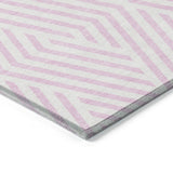 Addison Rugs Chantille ACN550 Machine Made Polyester Transitional Rug Pink Polyester 10' x 14'