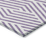Addison Rugs Chantille ACN550 Machine Made Polyester Transitional Rug Purple Polyester 10' x 14'