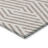Addison Rugs Chantille ACN550 Machine Made Polyester Transitional Rug Taupe Polyester 10' x 14'