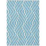 Addison Rugs Chantille ACN550 Machine Made Polyester Transitional Rug Teal Polyester 10' x 14'