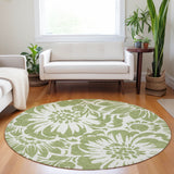 Addison Rugs Chantille ACN551 Machine Made Polyester Transitional Rug Aloe Polyester 8' x 8'