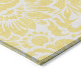Addison Rugs Chantille ACN551 Machine Made Polyester Transitional Rug Yellow Polyester 10' x 14'