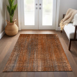 Addison Rugs Chantille ACN552 Machine Made Polyester Transitional Rug Paprika Polyester 10' x 14'