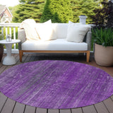 Addison Rugs Chantille ACN552 Machine Made Polyester Transitional Rug Purple Polyester 8' x 8'
