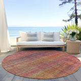 Addison Rugs Chantille ACN552 Machine Made Polyester Transitional Rug Red Polyester 8' x 8'