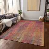 Addison Rugs Chantille ACN552 Machine Made Polyester Transitional Rug Red Polyester 10' x 14'