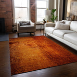 Addison Rugs Chantille ACN554 Machine Made Polyester Transitional Rug Paprika Polyester 10' x 14'