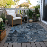 Addison Rugs Chantille ACN555 Machine Made Polyester Transitional Rug Denim Polyester 10' x 14'