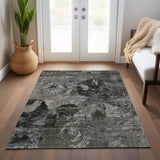 Addison Rugs Chantille ACN555 Machine Made Polyester Transitional Rug Gray Polyester 10' x 14'