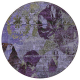 Addison Rugs Chantille ACN555 Machine Made Polyester Transitional Rug Purple Polyester 8' x 8'