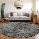 Addison Rugs Chantille ACN559 Machine Made Polyester Transitional Rug Gray Polyester 8' x 8'