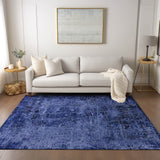 Addison Rugs Chantille ACN559 Machine Made Polyester Transitional Rug Navy Polyester 10' x 14'