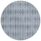 Addison Rugs Chantille ACN561 Machine Made Polyester Transitional Rug Denim Polyester 8' x 8'