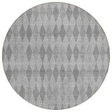 Addison Rugs Chantille ACN561 Machine Made Polyester Transitional Rug Gray Polyester 8' x 8'