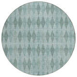 Addison Rugs Chantille ACN561 Machine Made Polyester Transitional Rug Teal Polyester 8' x 8'