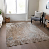 Addison Rugs Chantille ACN562 Machine Made Polyester Transitional Rug Mocha Polyester 10' x 14'