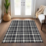 Addison Rugs Chantille ACN563 Machine Made Polyester Transitional Rug Black Polyester 10' x 14'