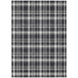 Addison Rugs Chantille ACN563 Machine Made Polyester Transitional Rug Black Polyester 10' x 14'