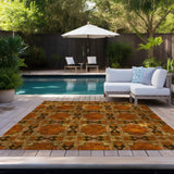 Addison Rugs Chantille ACN564 Machine Made Polyester Transitional Rug Paprika Polyester 10' x 14'