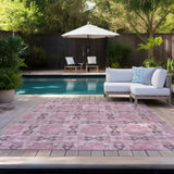 Addison Rugs Chantille ACN564 Machine Made Polyester Transitional Rug Pink Polyester 10' x 14'