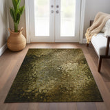 Addison Rugs Chantille ACN565 Machine Made Polyester Transitional Rug Brown Polyester 10' x 14'