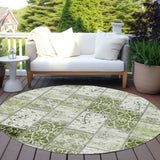 Addison Rugs Chantille ACN566 Machine Made Polyester Transitional Rug Green Polyester 8' x 8'