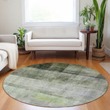 Addison Rugs Chantille ACN568 Machine Made Polyester Transitional Rug Olive Polyester 8' x 8'
