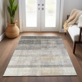 Addison Rugs Chantille ACN568 Machine Made Polyester Transitional Rug Taupe Polyester 10' x 14'