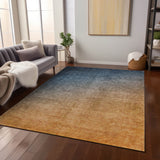 Addison Rugs Chantille ACN569 Machine Made Polyester Transitional Rug Navy Polyester 10' x 14'