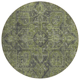 Addison Rugs Chantille ACN571 Machine Made Polyester Traditional Rug Green Polyester 8' x 8'