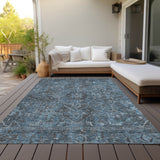 Addison Rugs Chantille ACN571 Machine Made Polyester Traditional Rug Navy Polyester 10' x 14'
