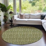 Addison Rugs Chantille ACN572 Machine Made Polyester Transitional Rug Green Polyester 8' x 8'
