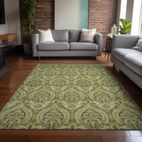 Addison Rugs Chantille ACN572 Machine Made Polyester Transitional Rug Green Polyester 10' x 14'